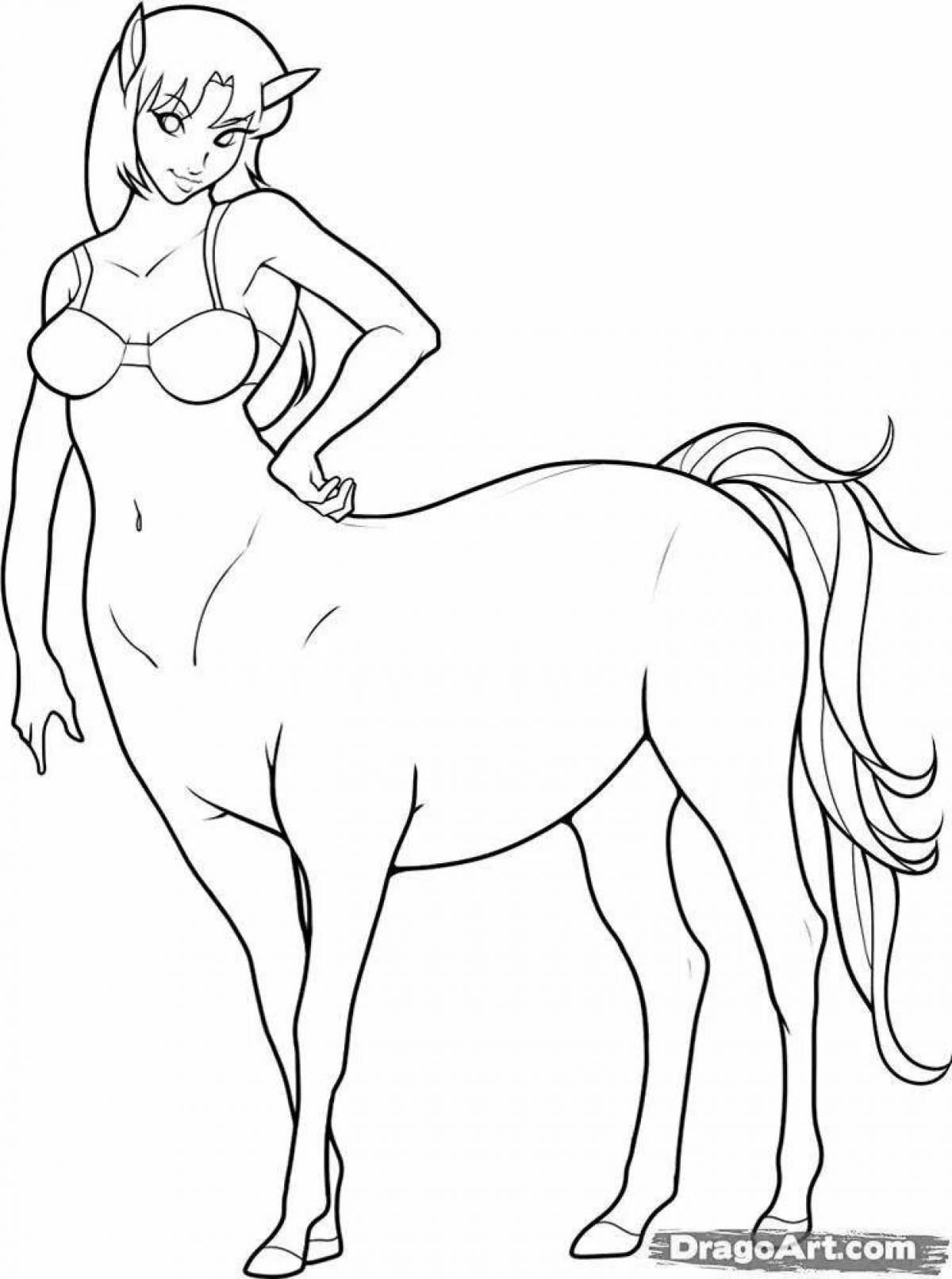 Exalted coloring centaur