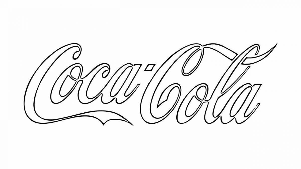 Bold coloring page logo
