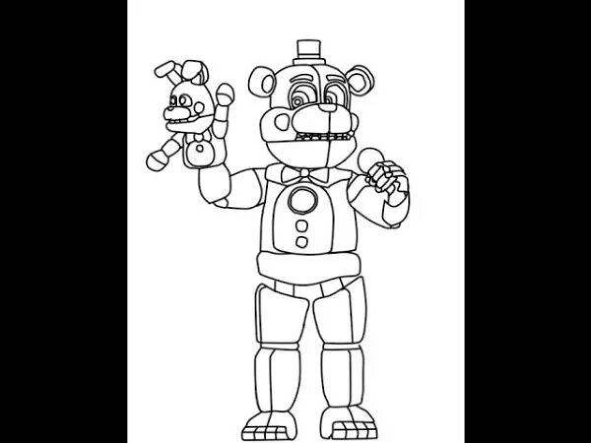 Freddy's charming coloring book