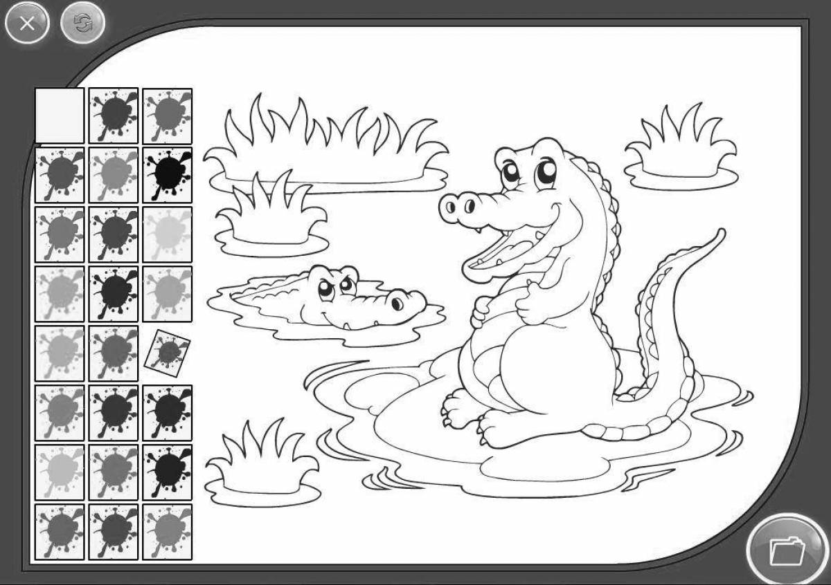 Exciting live coloring game