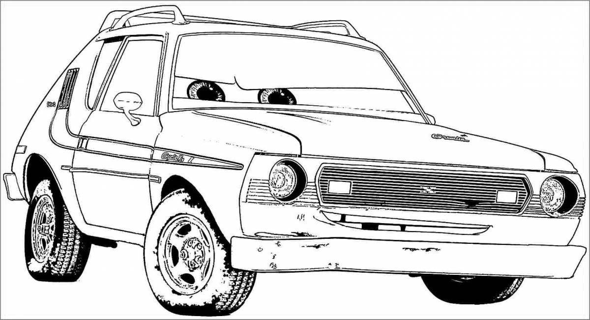 Friendly vaz 2104 coloring book