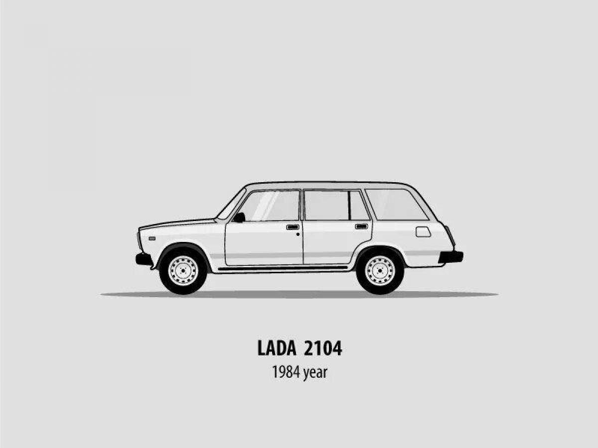 Animated coloring vaz 2104