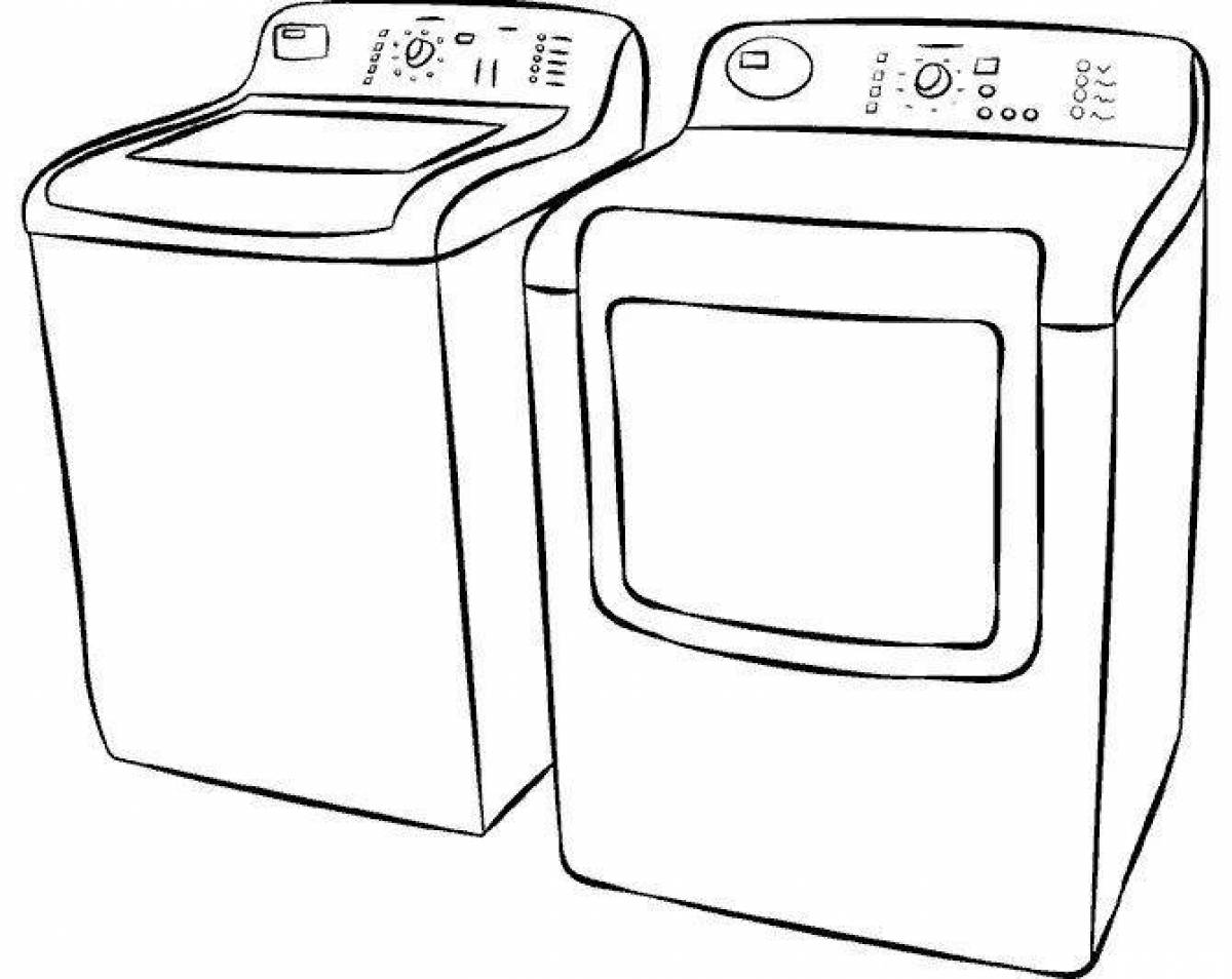 Coloring washing machine grand