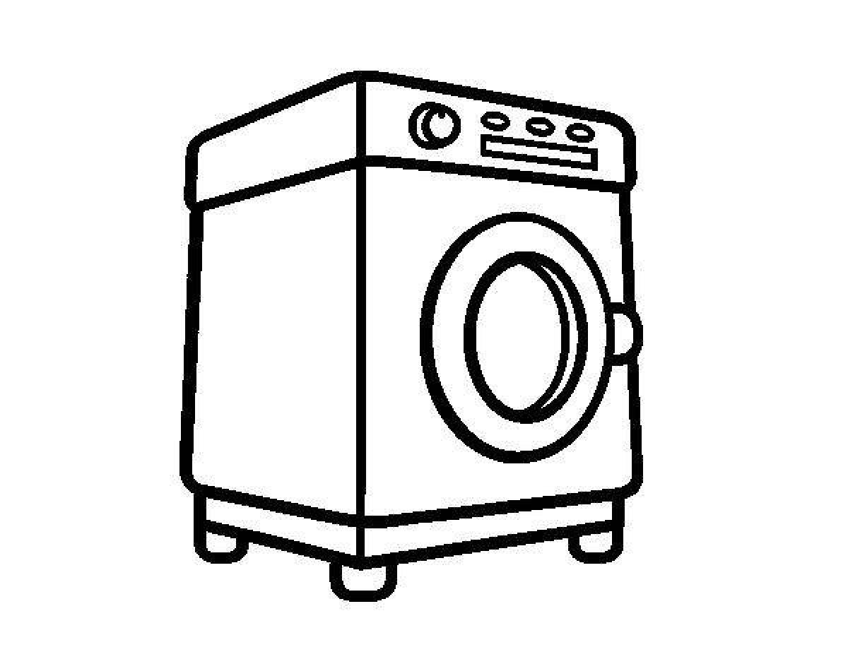 Раскраска стиральная машина radiant
