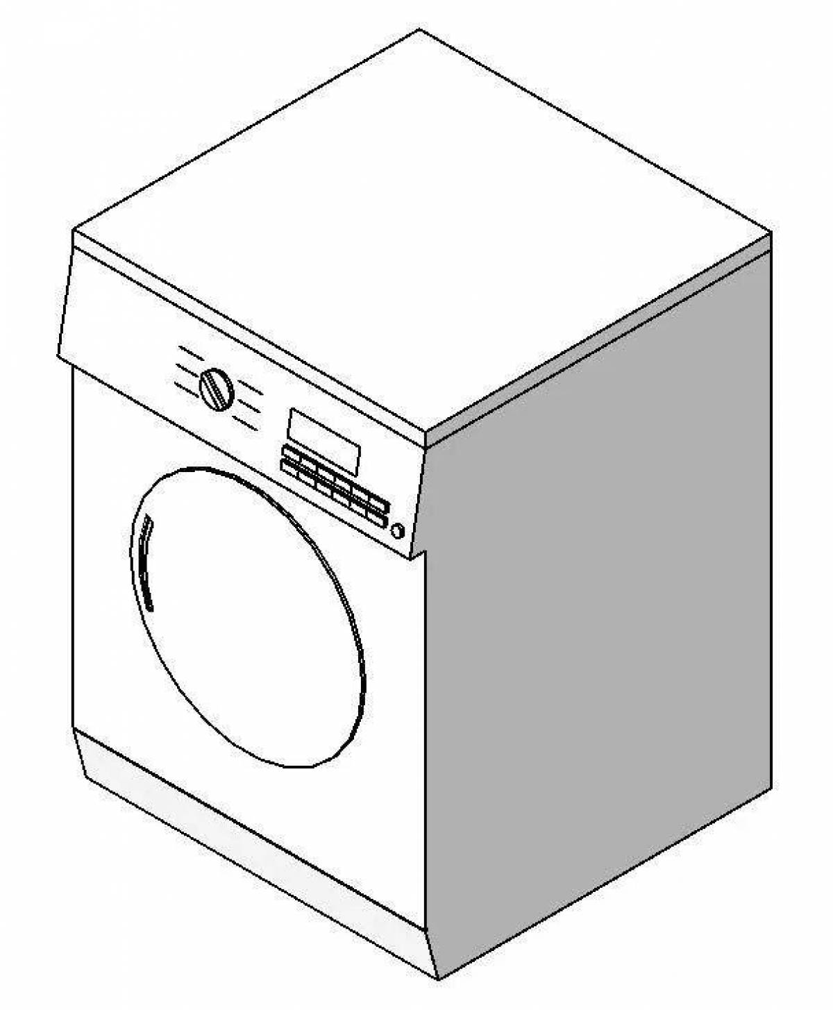 Exquisite washing machine coloring book