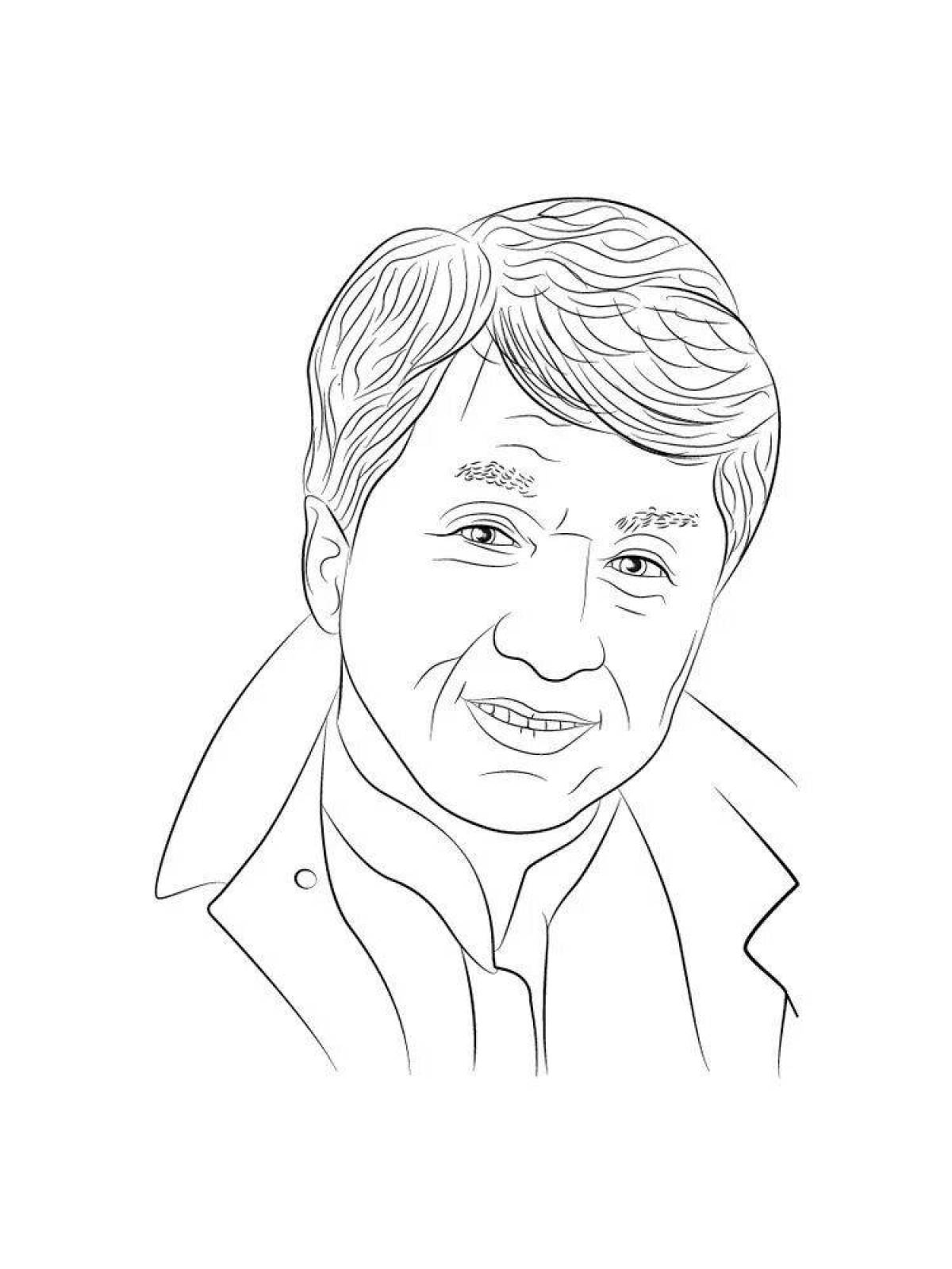 Gorgeous jackie chan coloring book