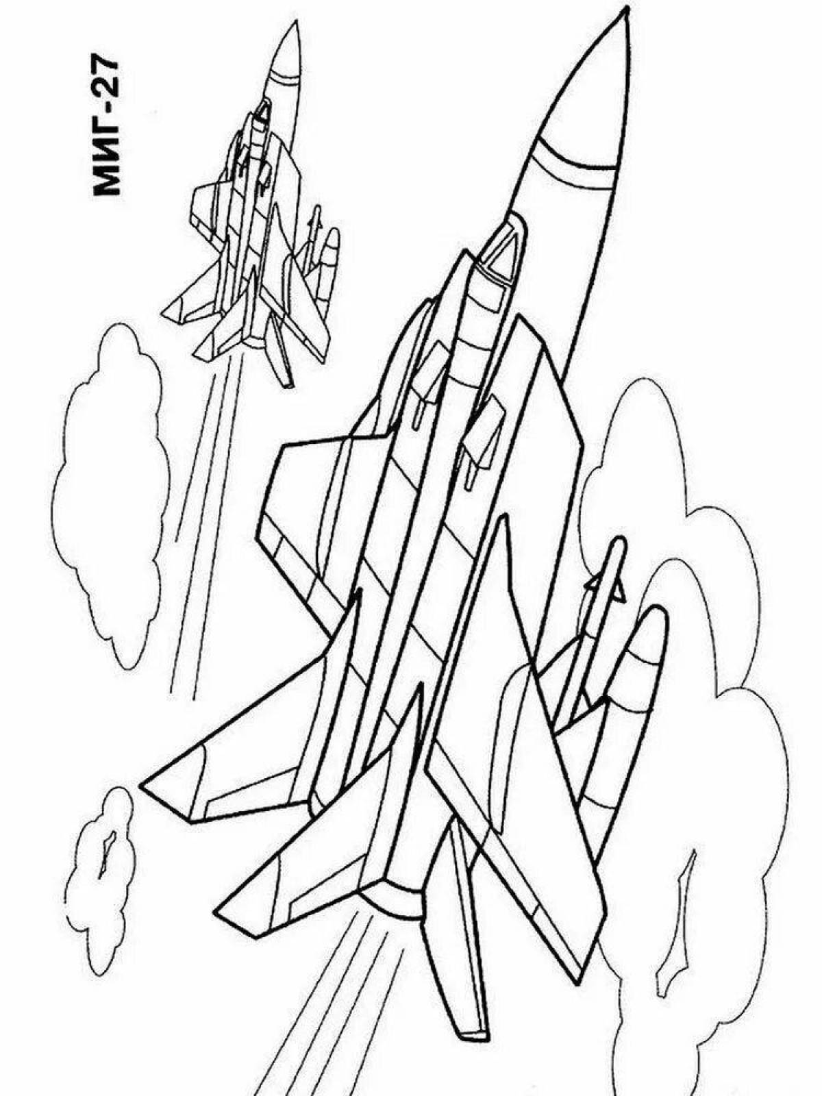 Coloring page gorgeous su 27