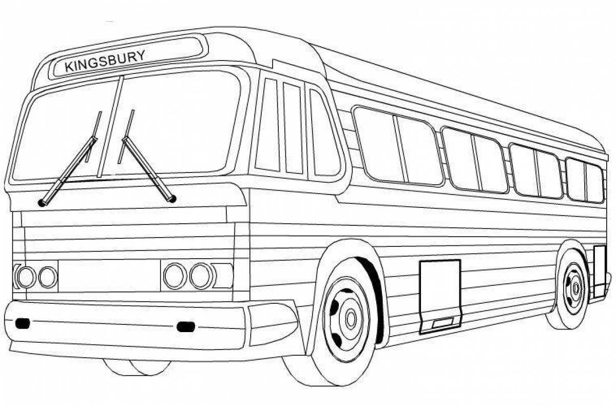 Раскраска Раскраска joyous bus groove