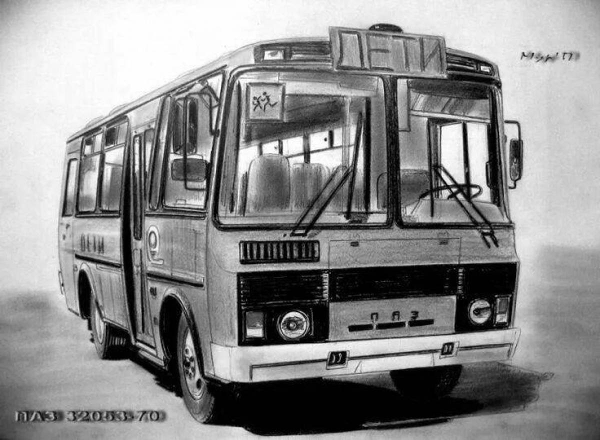 Раскраска Раскраска «славный автобусный паз»