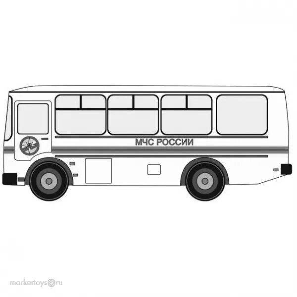 Раскраска Раскраска стимулирующая автобусная канавка