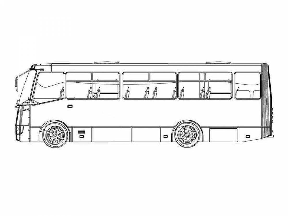 Magic bus groove coloring page