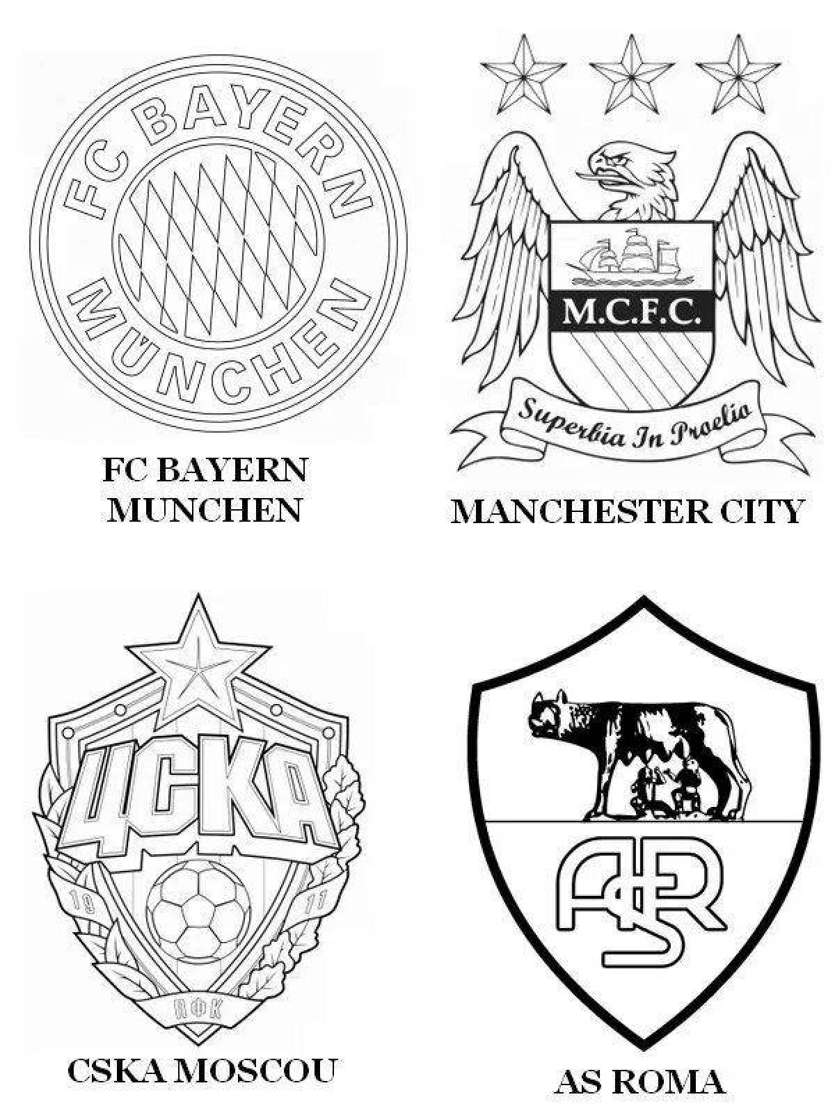 Manchester city bright coloring book