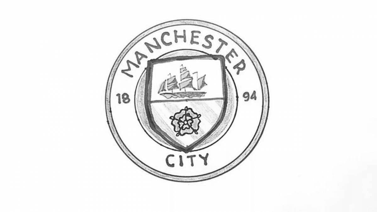 Manchester City Incredible Coloring Page