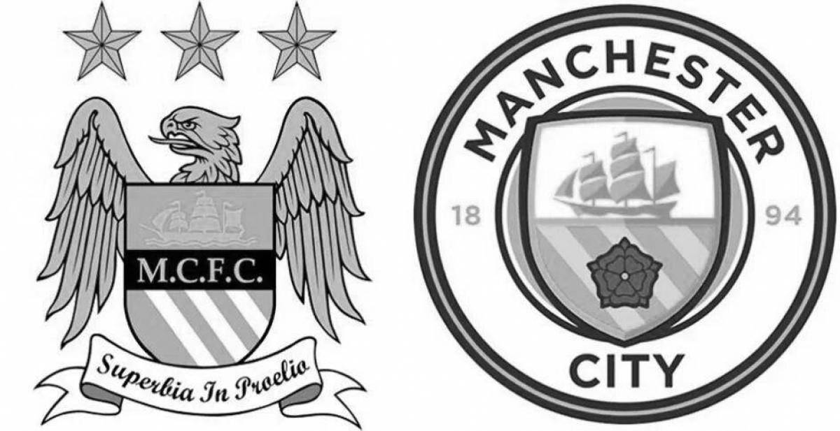 Sweet Manchester City coloring page