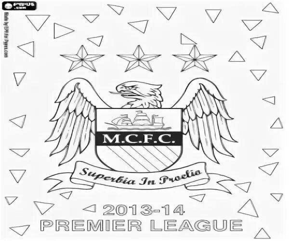 Living manchester city coloring page