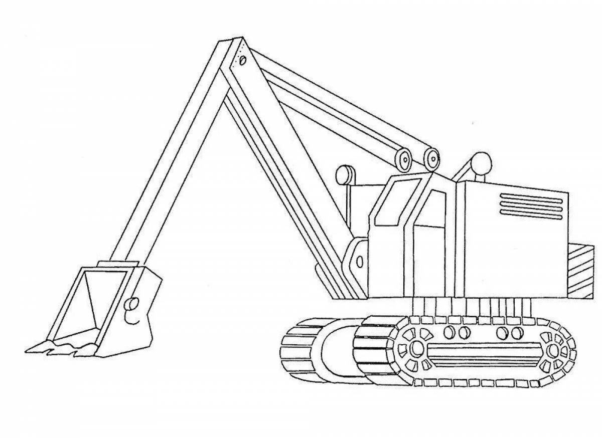 Regal construction crane coloring page