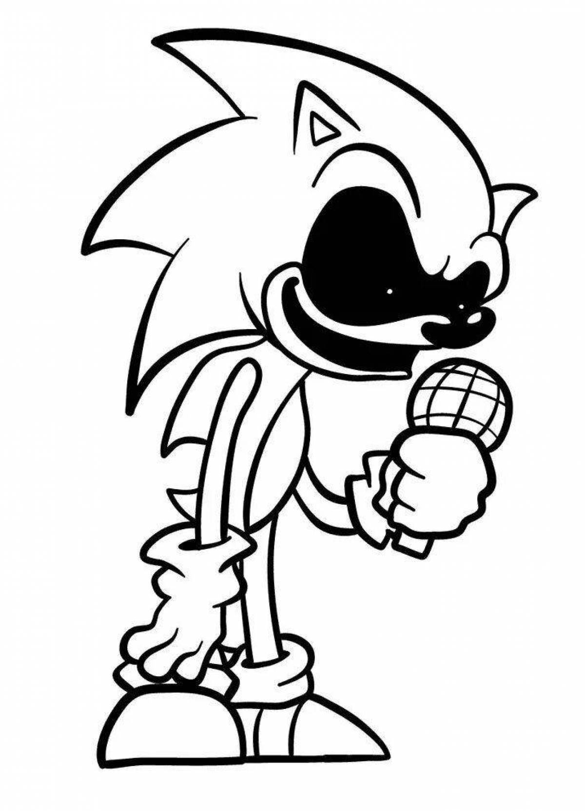 Sonic's disgusting coloring page