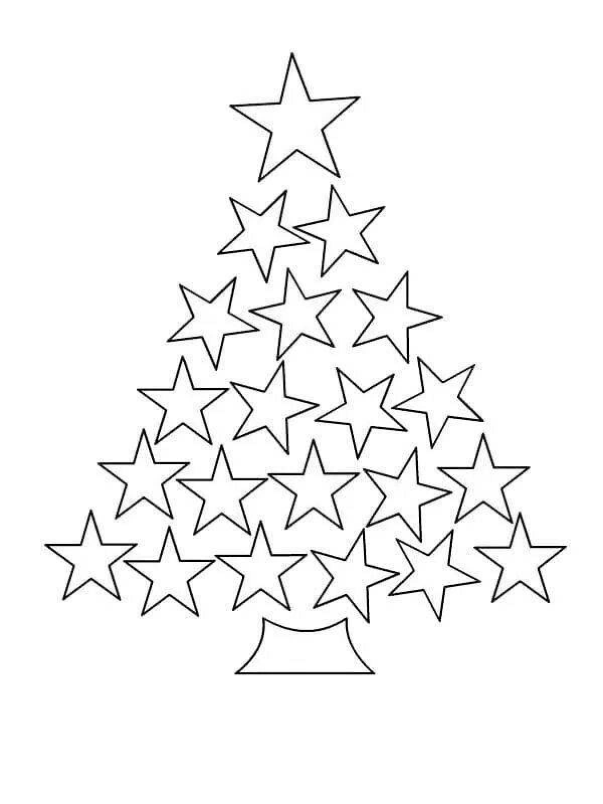 Coloring majestic Christmas star