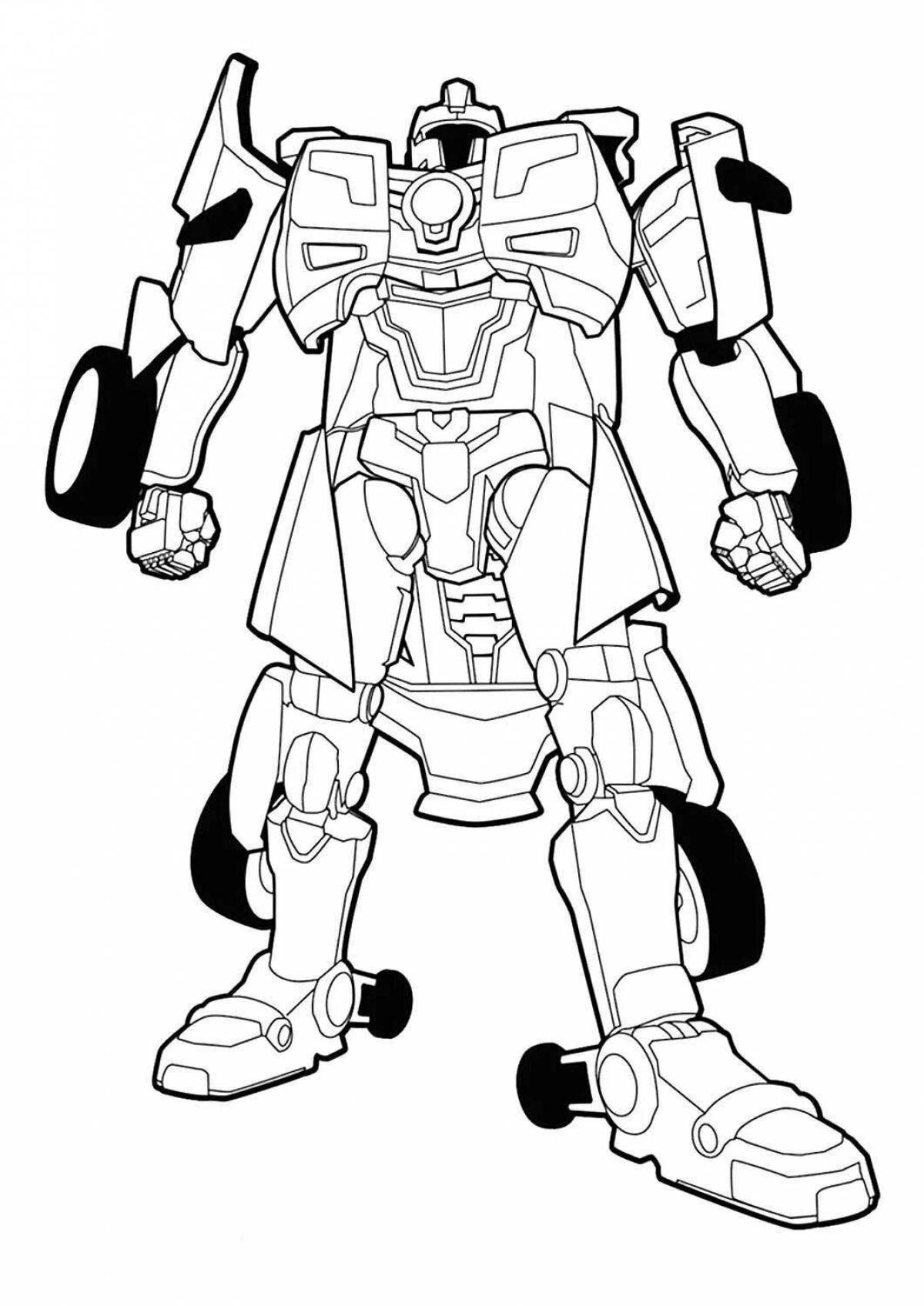 Фото Color-lively tobot x coloring page