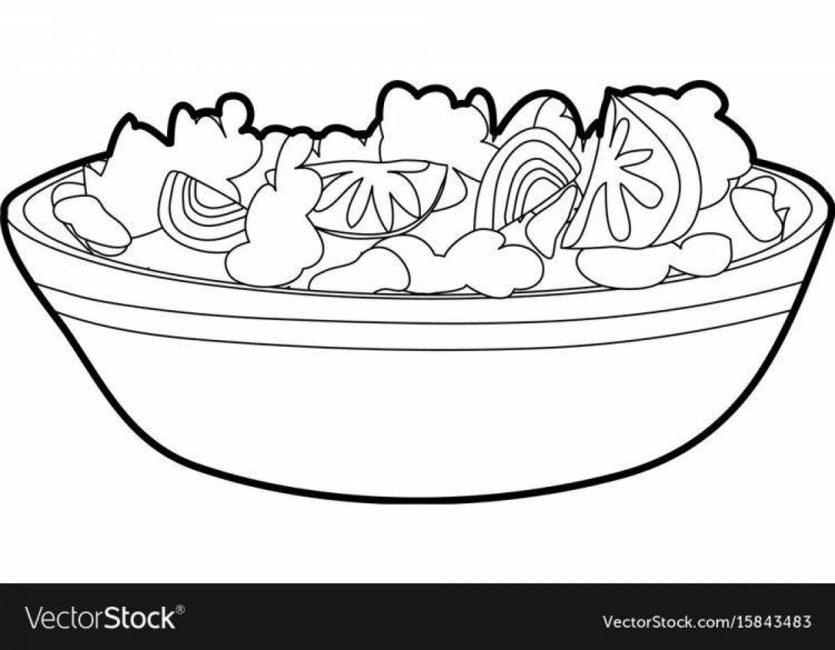 Салат в тарелке #16