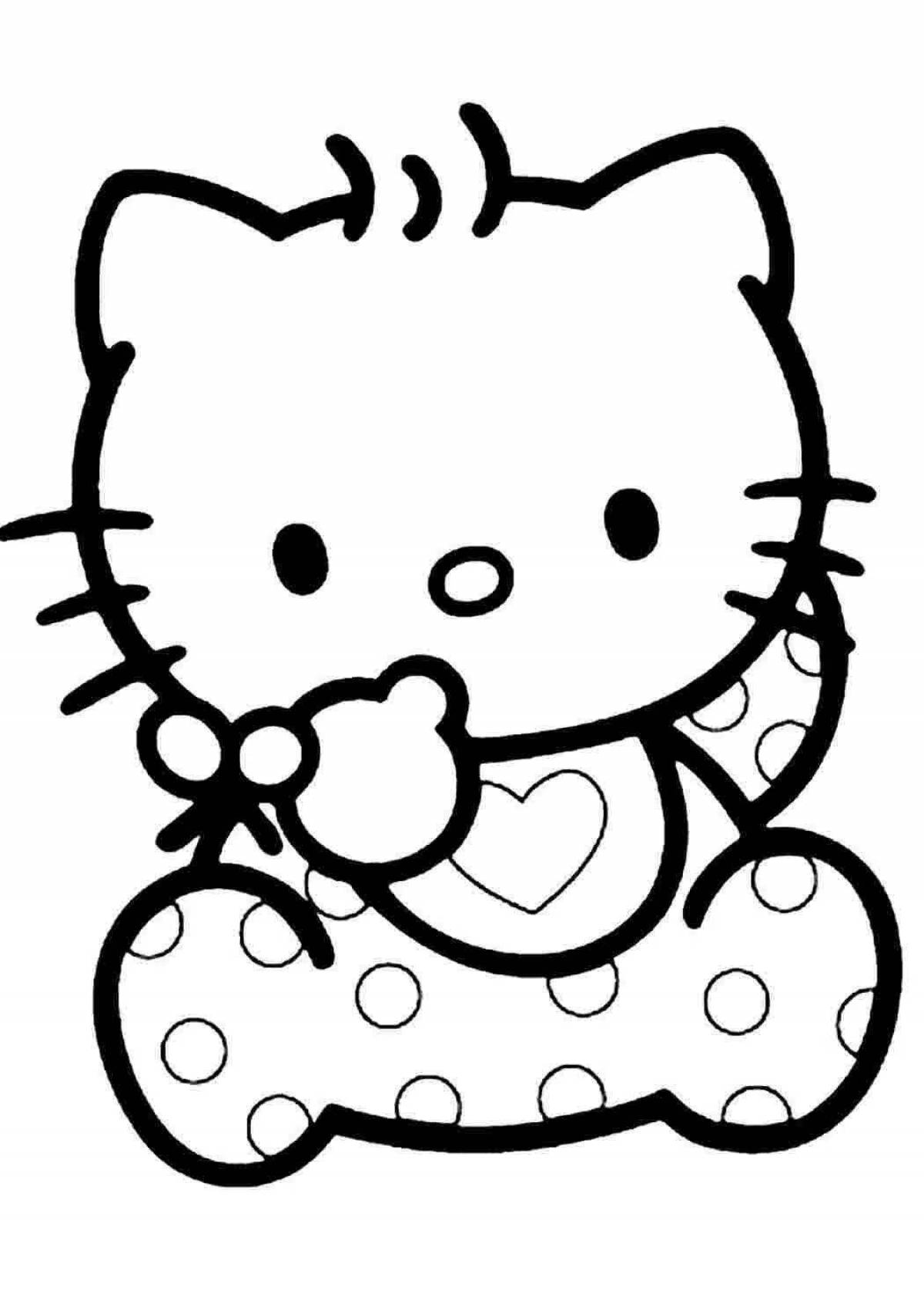 Распечатать hello kitty. Хелло Китти. Хелло Китти раскраска. Разукрашки Хэллоу Китти. Раскраски для детей Хэллоу Китти.