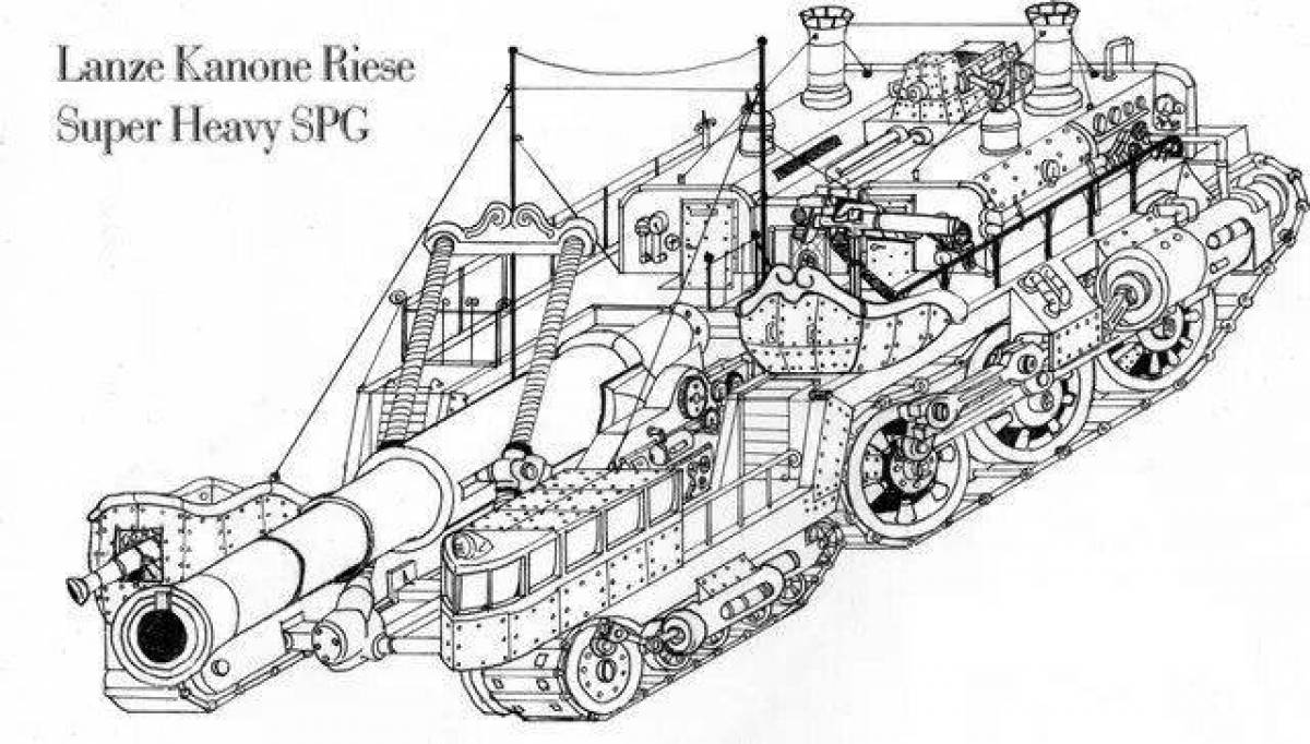 Чертеж танка левиафан