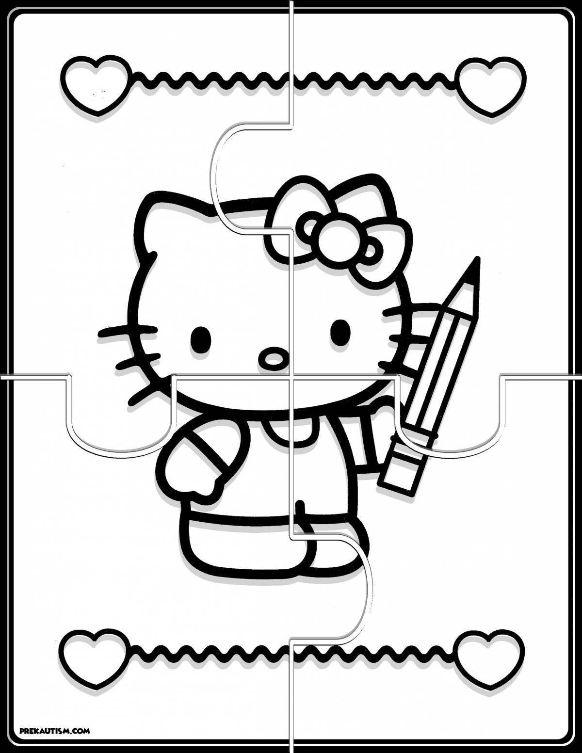 Coloring pages hello kitty uno cards 39 pcs download or print for