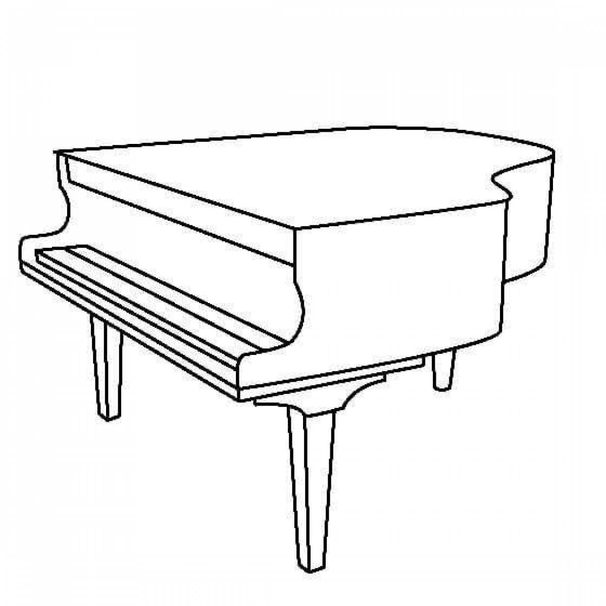 Рисунок фортепиано для детей 2 класса