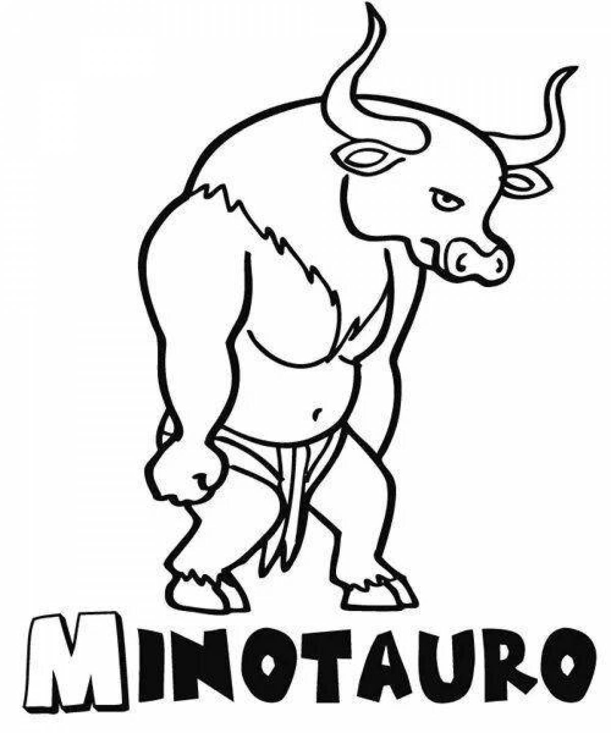 Great theseus and the minotaur coloring book