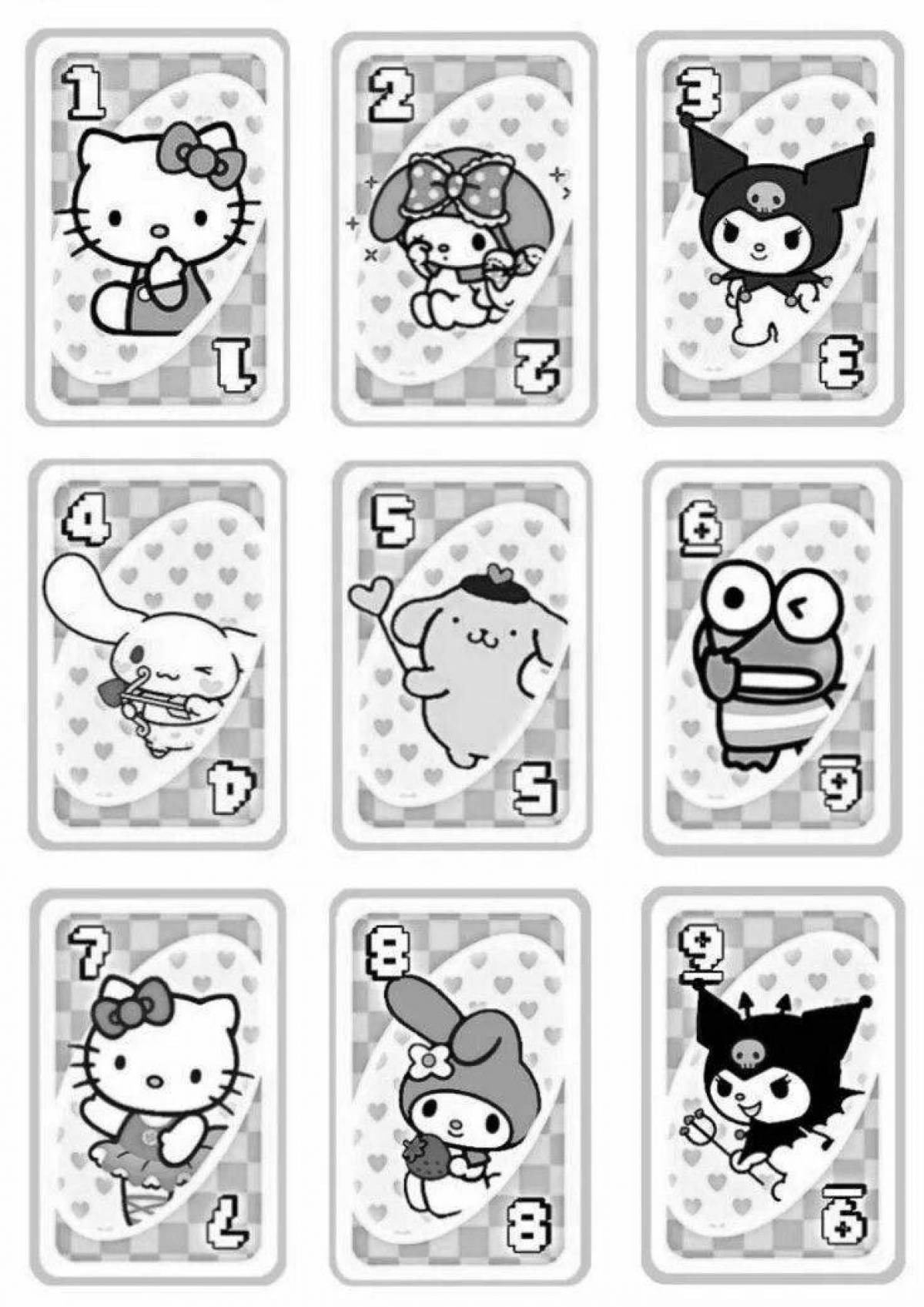 Uno hello kitty card #11