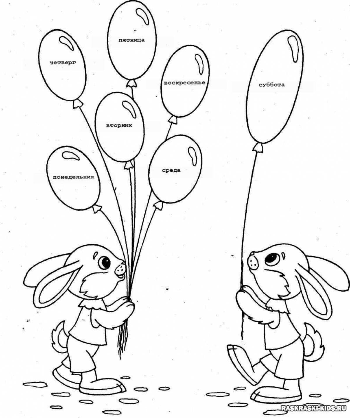 Fun weekday coloring pages for preschoolers