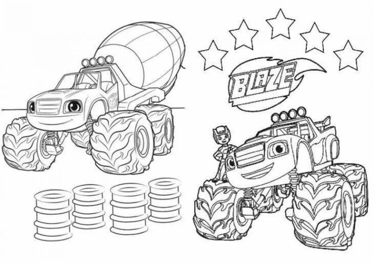 Great flash and wonder cars coloring pages for boys