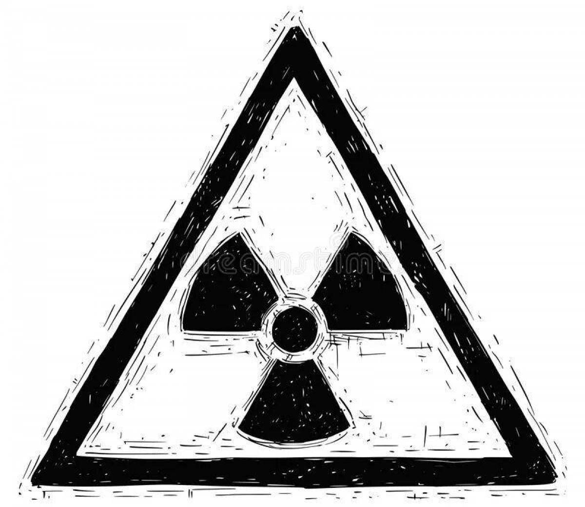 Фото Юмористическая раскраска радиации
