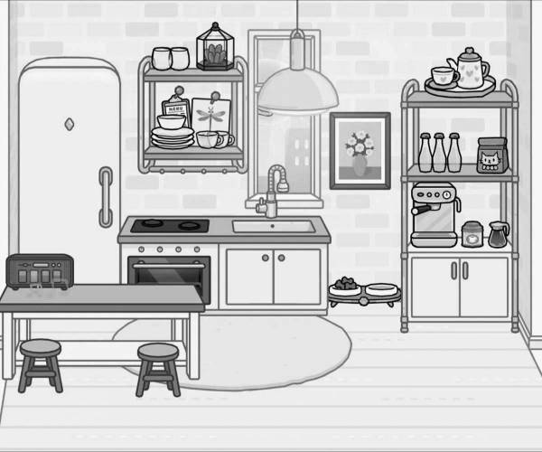 Coloring Pages Toca boca furniture (38 pcs) - download or print for free #10113