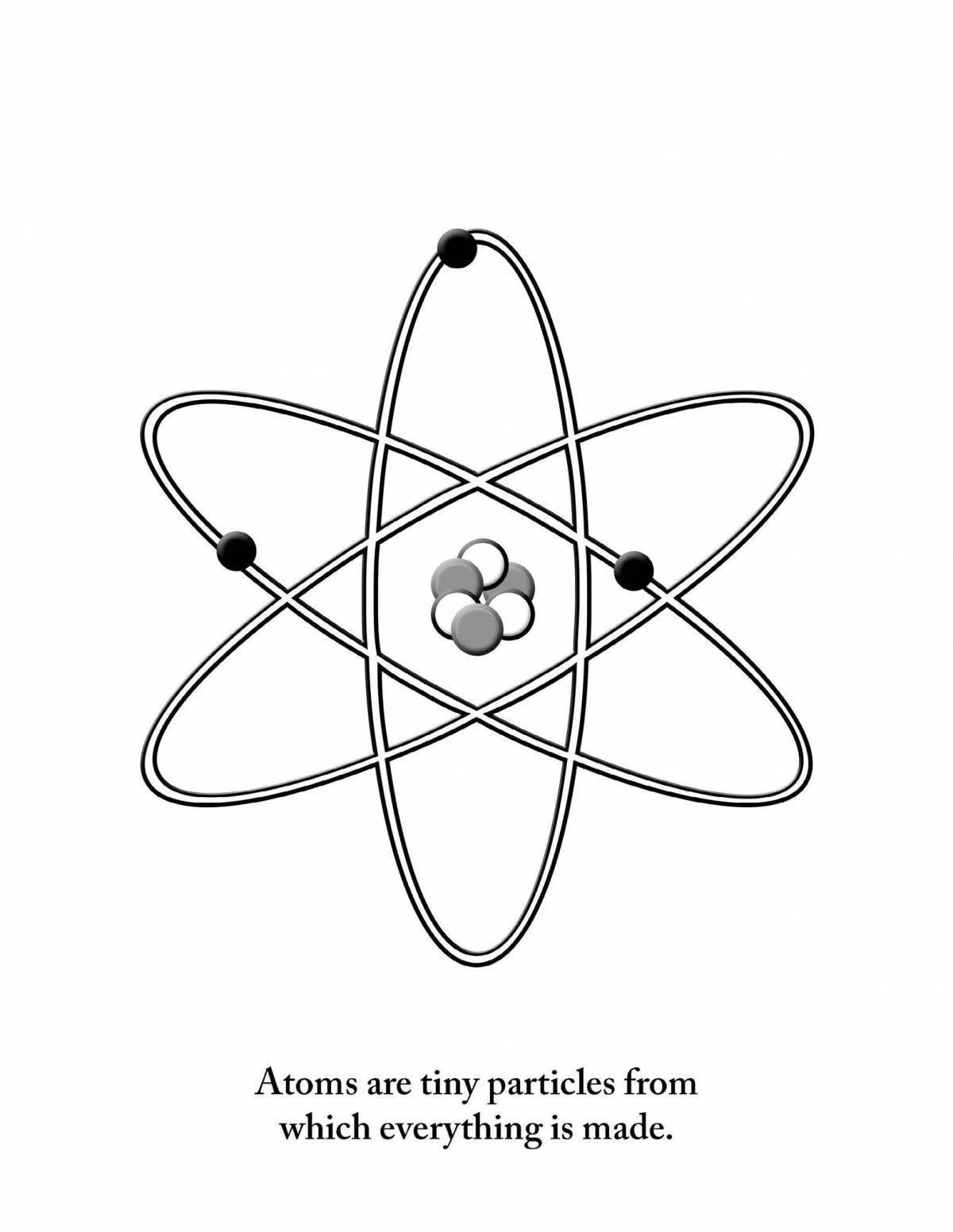 Раскраска атом