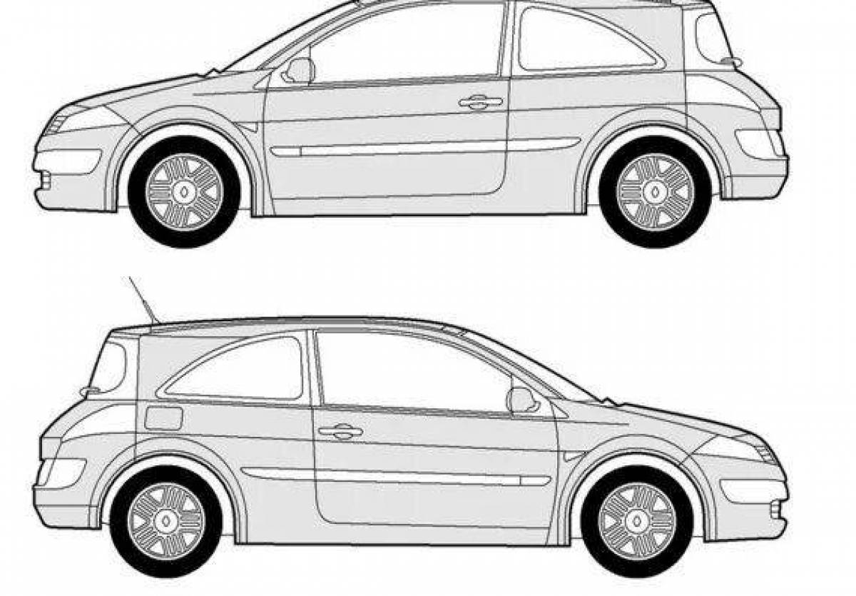Рисунок рено меган 3