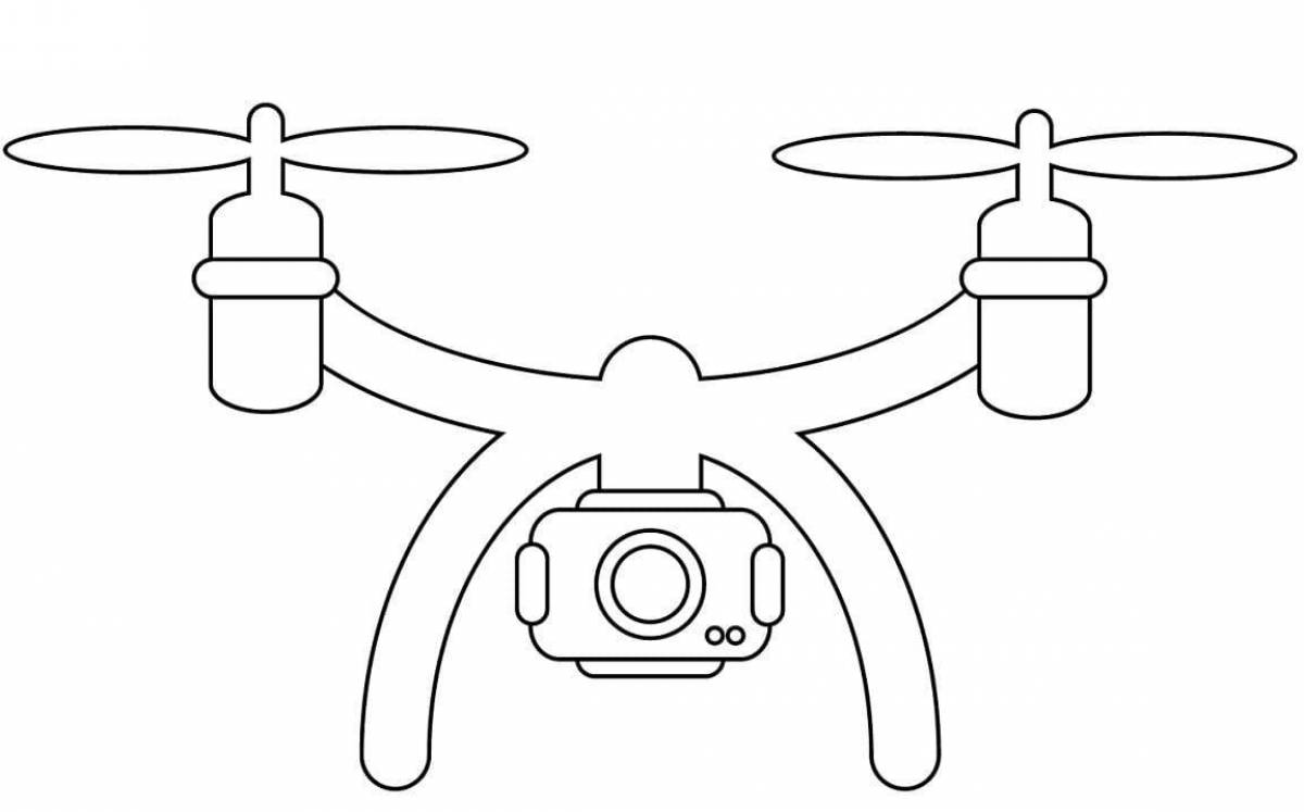 Дрон рисунок легкий