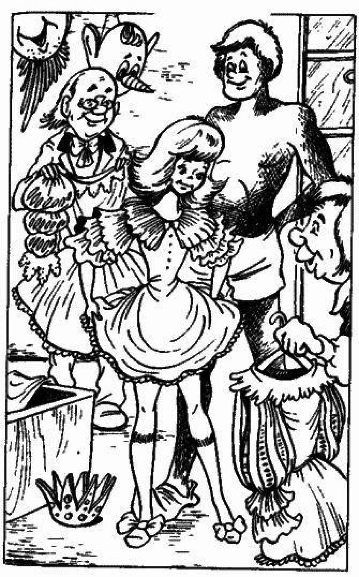 Иллюстрация три толстяка кукла наследника Тутти