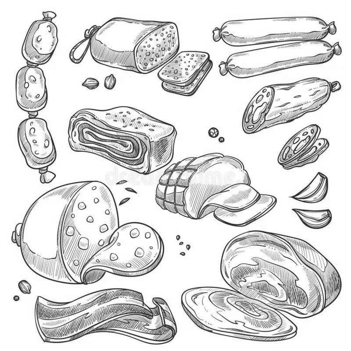 Раскраски Ветчина
