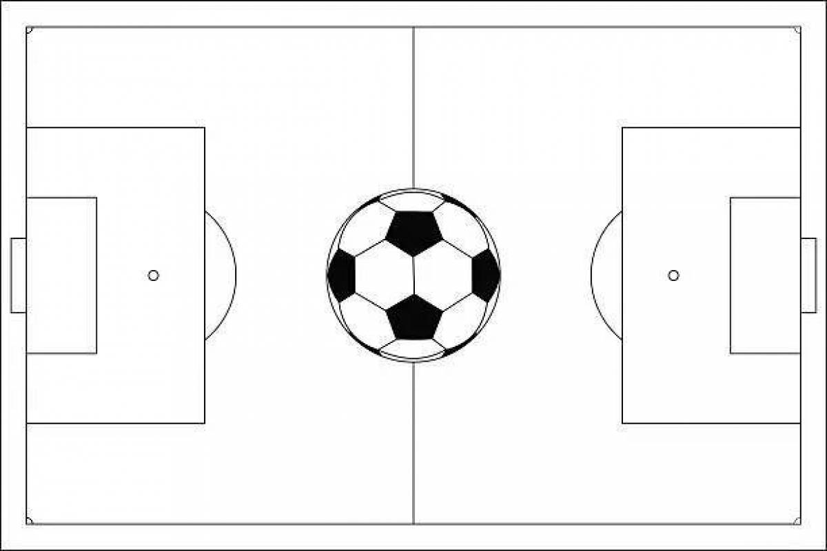 Рисованное Графическое поле для футбола