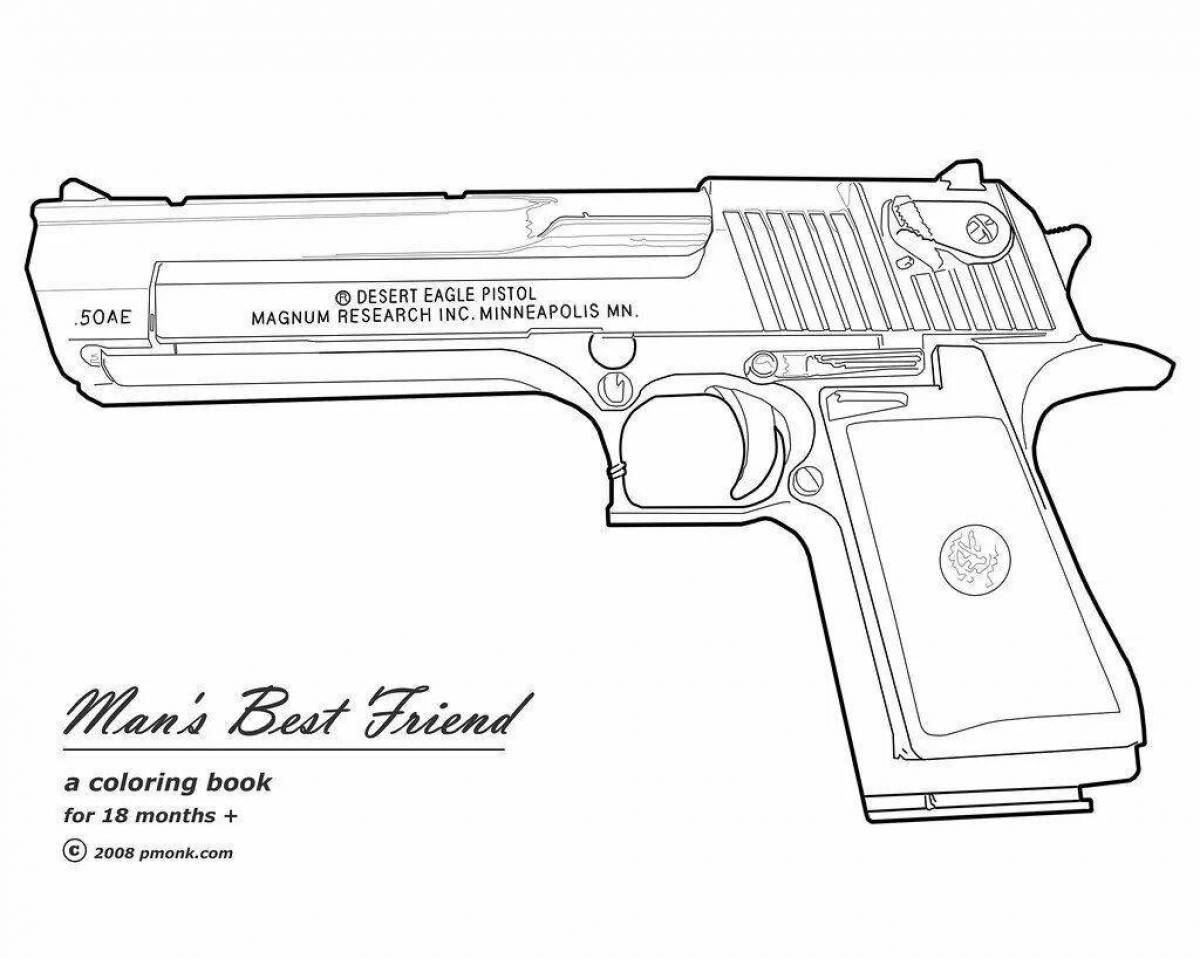 Как нарисовать desert eagle