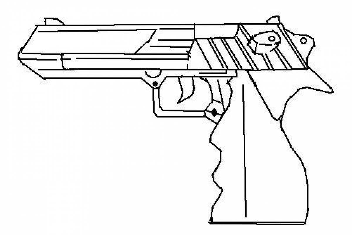 Как нарисовать desert eagle