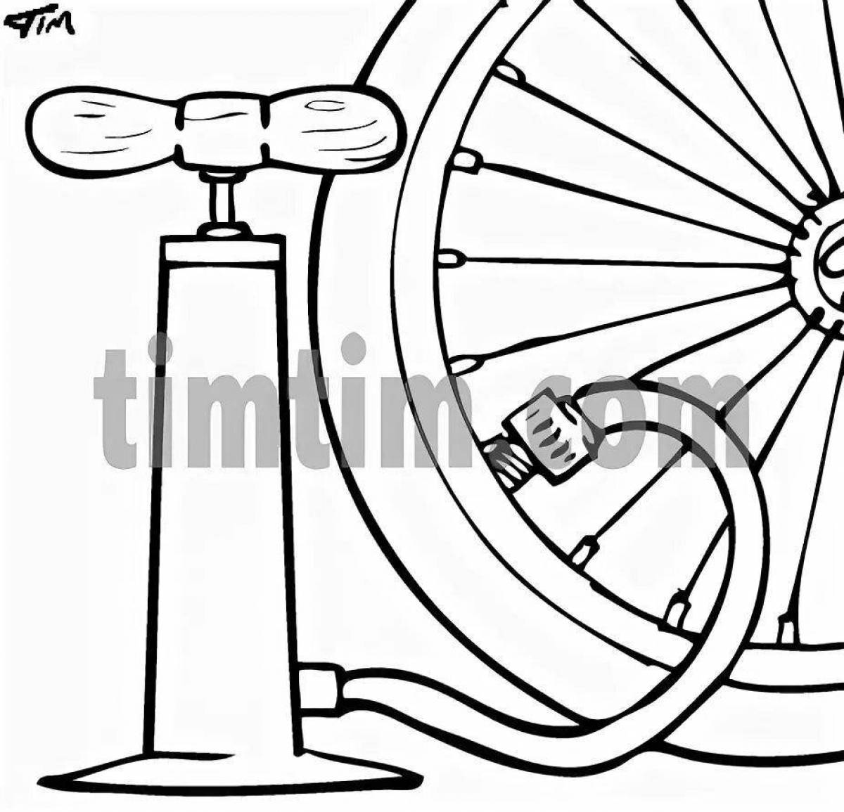 Фото Radiant coloring page pump