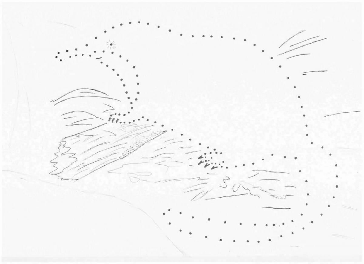 Фото Анимированная страница раскраски ондатры