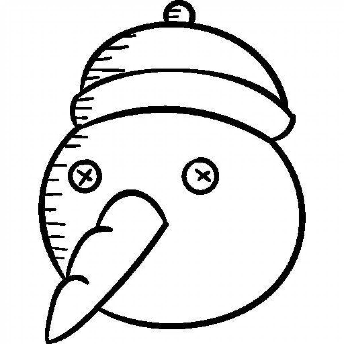 Фото Голова снеговика #1
