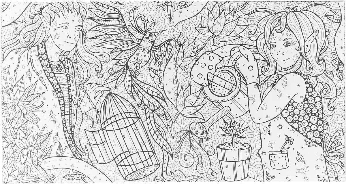 Фото Color-frenzy coloring page читай город