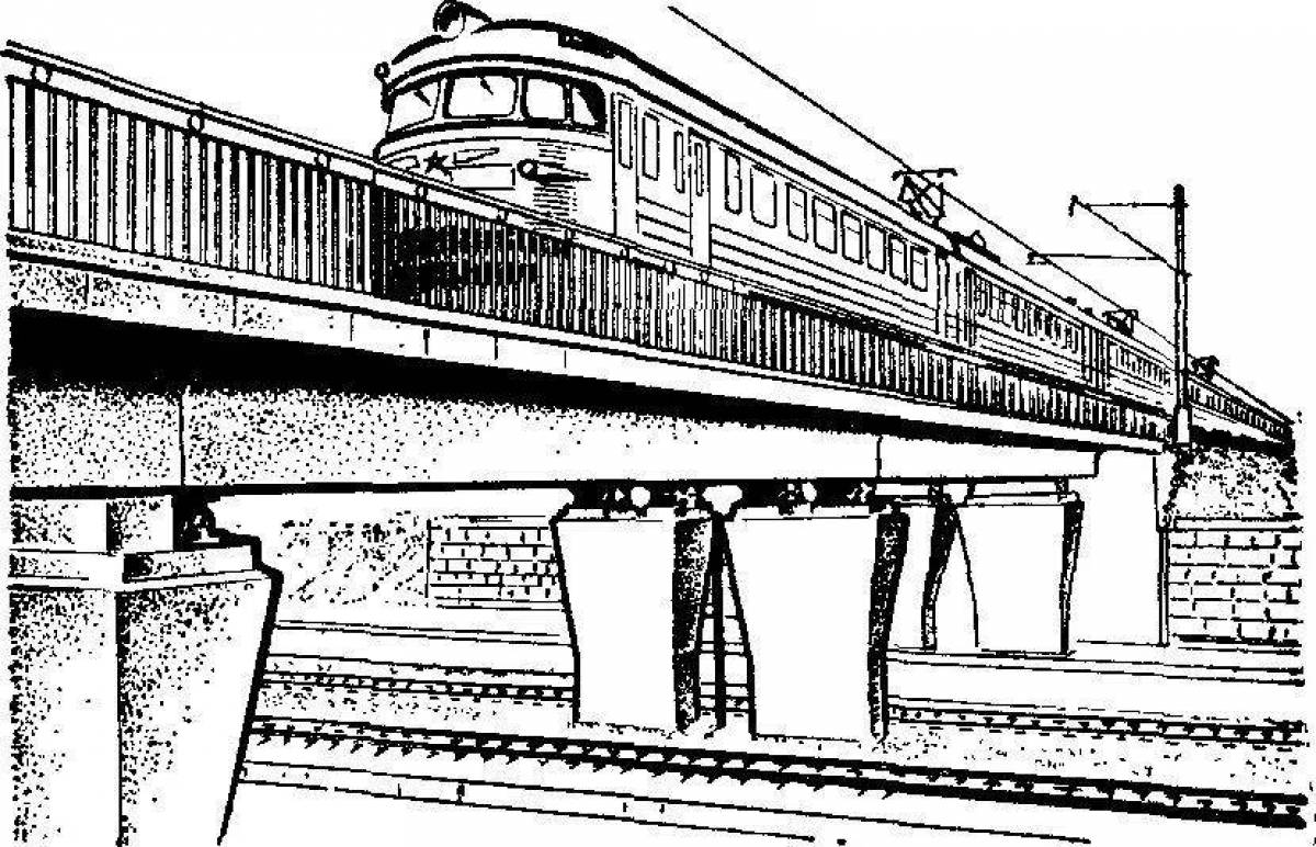 Фото Восхитительный поезд ржд раскраска