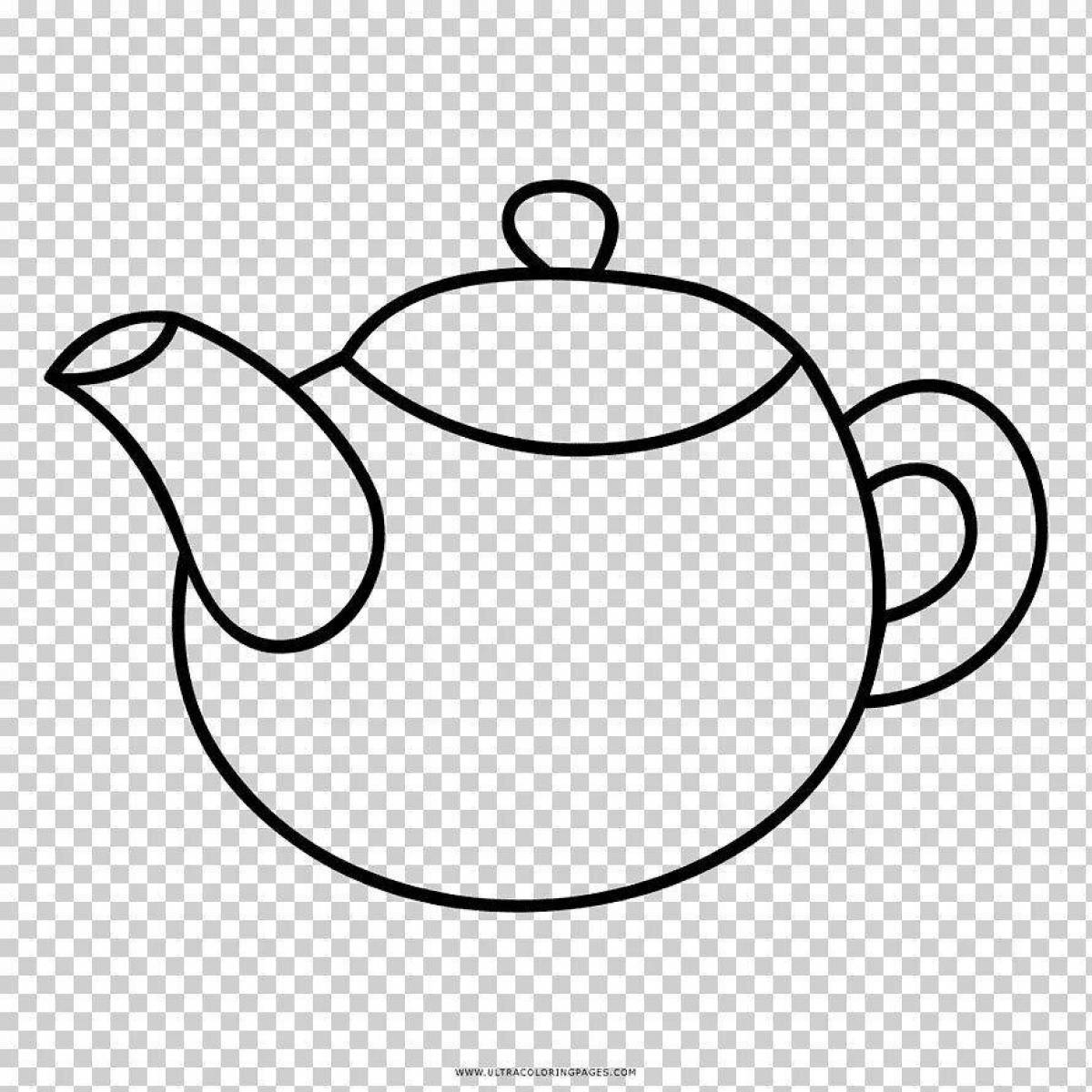 Unique teapot coloring