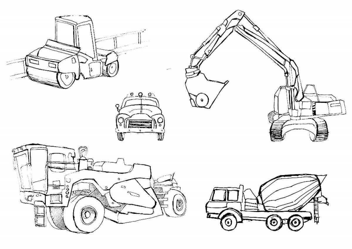 Строительные машины рисунок