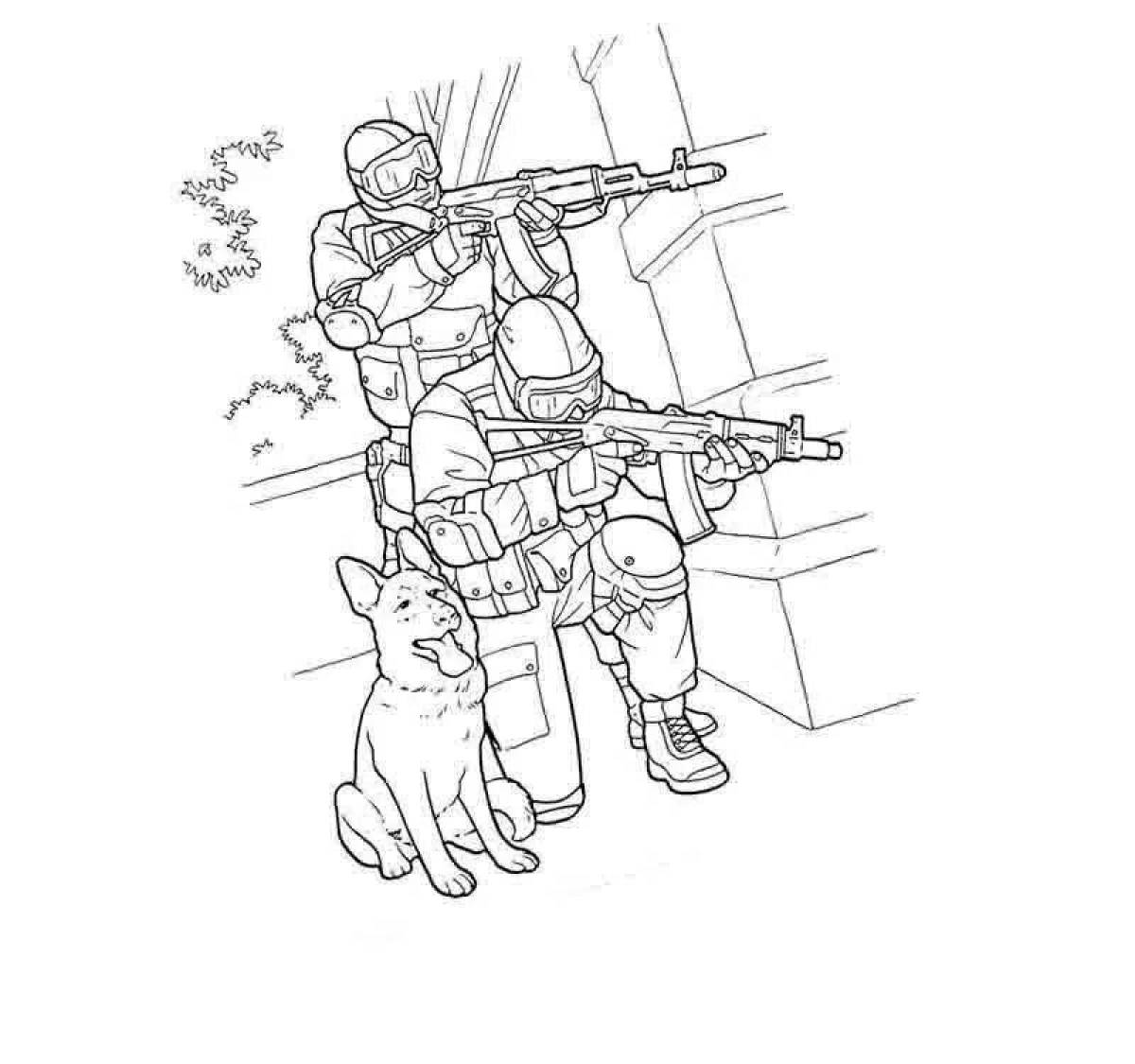 Рисунки по клеточкам военные солдаты